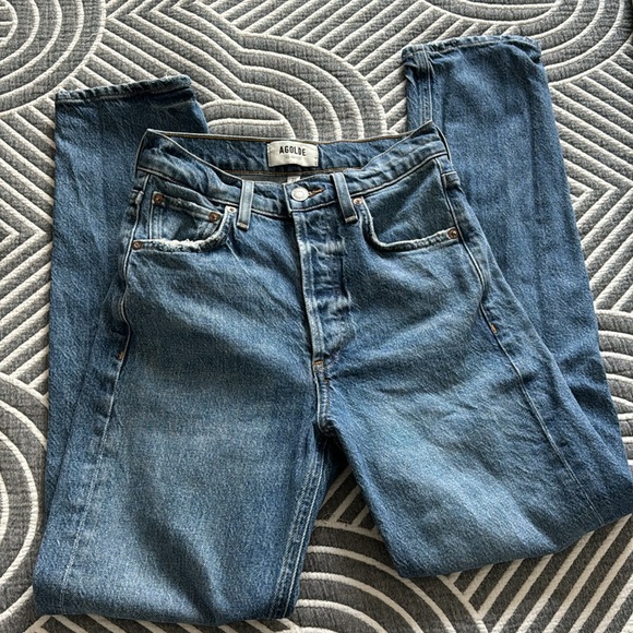 AGOLDE Riley Long High Rise Straight - Picture 6 of 6